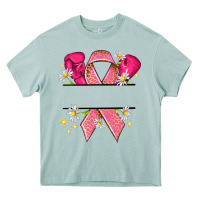 Arona Personalized Breast Cancer ribbon Heavy Core Tee - NancyCooperArtShop