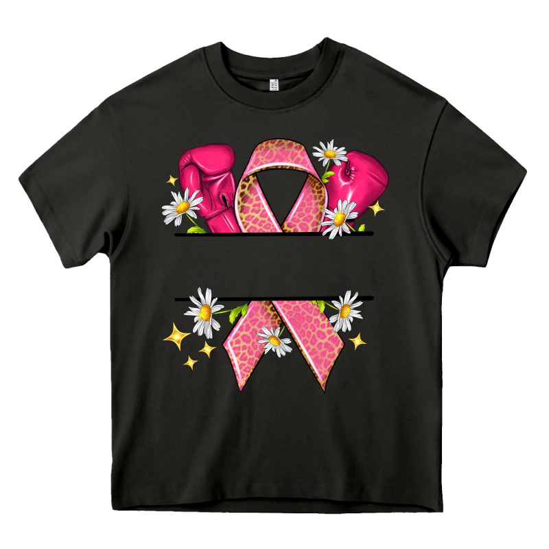 Personalized Breast Cancer Ribbon Heavy Core Tee by NancyCooperArtShop | Teevron