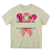 Mossy Personalized Breast Cancer ribbon Heavy Core Tee - NancyCooperArtShop