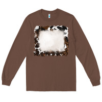 Chestnut cowhide frames background Long Sleeve Tee - RanaPortraitStore