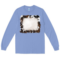 Colony Blue cowhide frames background Long Sleeve Tee - RanaPortraitStore