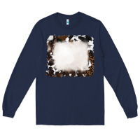 Navy cowhide frames background Long Sleeve Tee - RanaPortraitStore