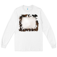 White cowhide frames background Long Sleeve Tee - RanaPortraitStore