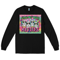 Black chilling with my peeps Long Sleeve Tee - FaDigitalArtStudio