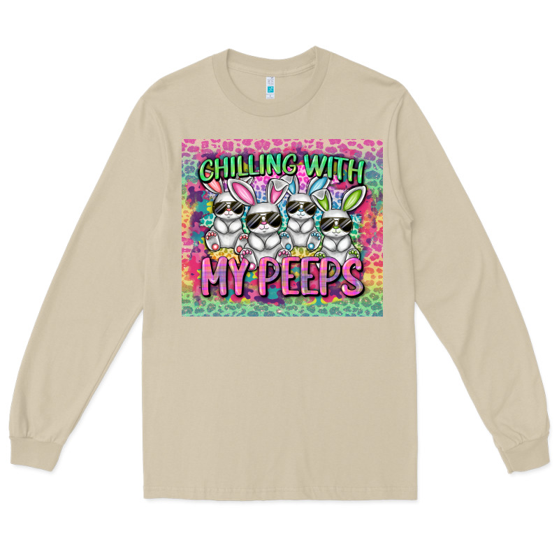 Chilling With My Peeps Long Sleeve Tee by FaDigitalArtStudio | Teevron