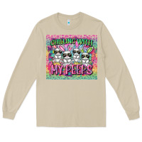 Mushroom chilling with my peeps Long Sleeve Tee - FaDigitalArtStudio
