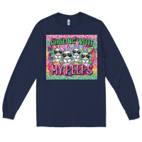 Navy chilling with my peeps Long Sleeve Tee - FaDigitalArtStudio