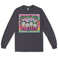 Smoke chilling with my peeps Long Sleeve Tee - FaDigitalArtStudio