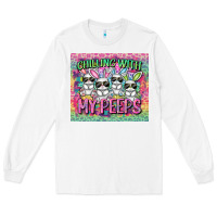 White chilling with my peeps Long Sleeve Tee - FaDigitalArtStudio