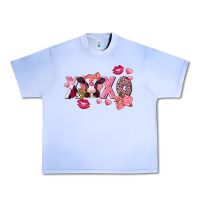 Grape Ice Xoxo baby Cow Valentine's Day Urban Heavy Tee - FaDigitalArtStudio