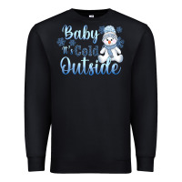 Black baby it's cold outside Premium Sweatshirt - AdoDesignShop