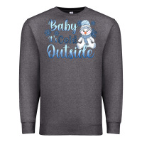 Charcoal Heather baby it's cold outside Premium Sweatshirt - AdoDesignShop