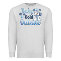 Dove Grey baby it's cold outside Premium Sweatshirt - AdoDesignShop