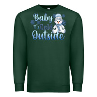 Sports Green baby it's cold outside Premium Sweatshirt - AdoDesignShop