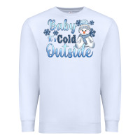 White baby it's cold outside Premium Sweatshirt - AdoDesignShop