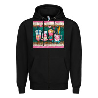 Black teacher coffee cups Zipper Hoodie - AdoDesignShop
