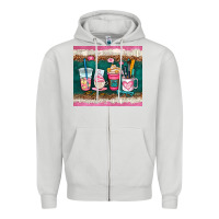 Dove Grey teacher coffee cups Zipper Hoodie - AdoDesignShop