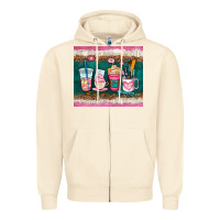 Sandshell teacher coffee cups Zipper Hoodie - AdoDesignShop