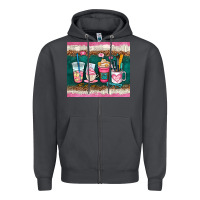 Smoke teacher coffee cups Zipper Hoodie - AdoDesignShop