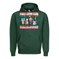 Sports Green teacher coffee cups Zipper Hoodie - AdoDesignShop