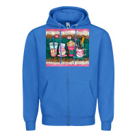True Royal teacher coffee cups Zipper Hoodie - AdoDesignShop