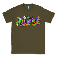 Army Green halloween nurse Classic Tee - CowGirlArtShop