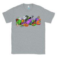 Heather Grey halloween nurse Classic Tee - CowGirlArtShop