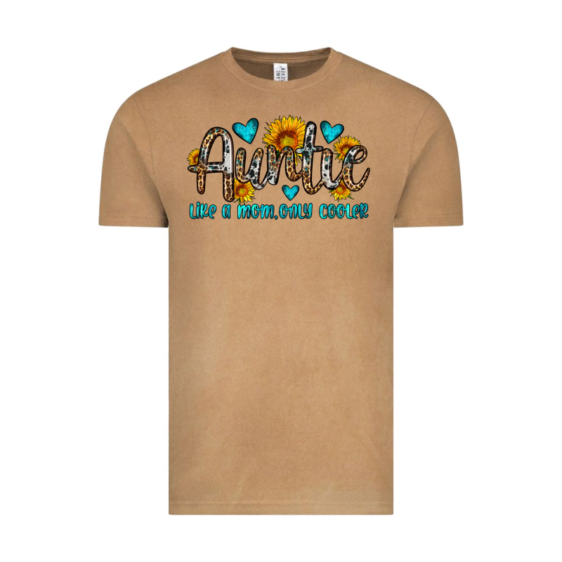 Auntie Like A Mom Only Cooler Vintage Tee by OliviaCreatesArt | Teevron