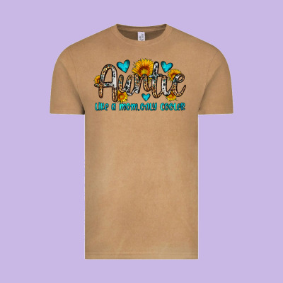 Auntie Like A Mom Only Cooler Vintage Tee Designed By Oliviacreatesart