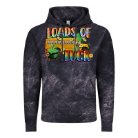 Cloud Black Loads of luck with school bus St. Patrick's Day Vintage Hoodie - FaDigitalArtStudio