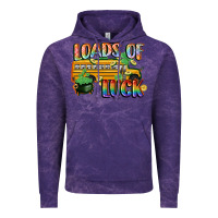 Cloud Purple Loads of luck with school bus St. Patrick's Day Vintage Hoodie - FaDigitalArtStudio