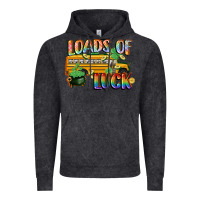 Vintage Black Loads of luck with school bus St. Patrick's Day Vintage Hoodie - FaDigitalArtStudio