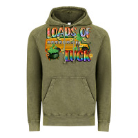 Vintage Olive Loads of luck with school bus St. Patrick's Day Vintage Hoodie - FaDigitalArtStudio