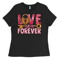 Black Love you forever Valentine's Day Ladies Tee - HowdyJamesFarm