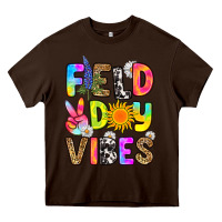 Chocolate Brown field day vibes Heavy Core Tee - RanaPortraitStore