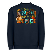 Navy little pumpkin with a lot of spice Heavyweight Sweatshirt - AdoDesignShop