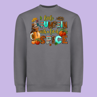 Little Pumpkin With A Lot Of Spice Heavyweight Sweatshirt Designed By Adodesignshop