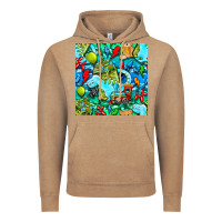 Vintage Coffee boy child coffee cup and teddy bear with thunderbolts and camouflage s Vintage Hoodie - BundleAndBundleShop