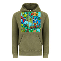 Vintage Olive boy child coffee cup and teddy bear with thunderbolts and camouflage s Vintage Hoodie - BundleAndBundleShop