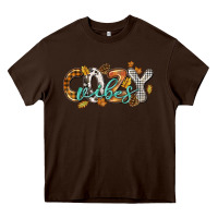 Chocolate Brown Cozy vibes Heavy Core Tee - NancyCooperArtShop