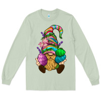 Matcha Easter Holding Eggs Gnome Long Sleeve Tee - BundleAndBundleShop