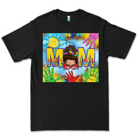 Black Messy bun Autism mom 20oz skinny tumbler Premium Tee - TumblerDesignByShophia