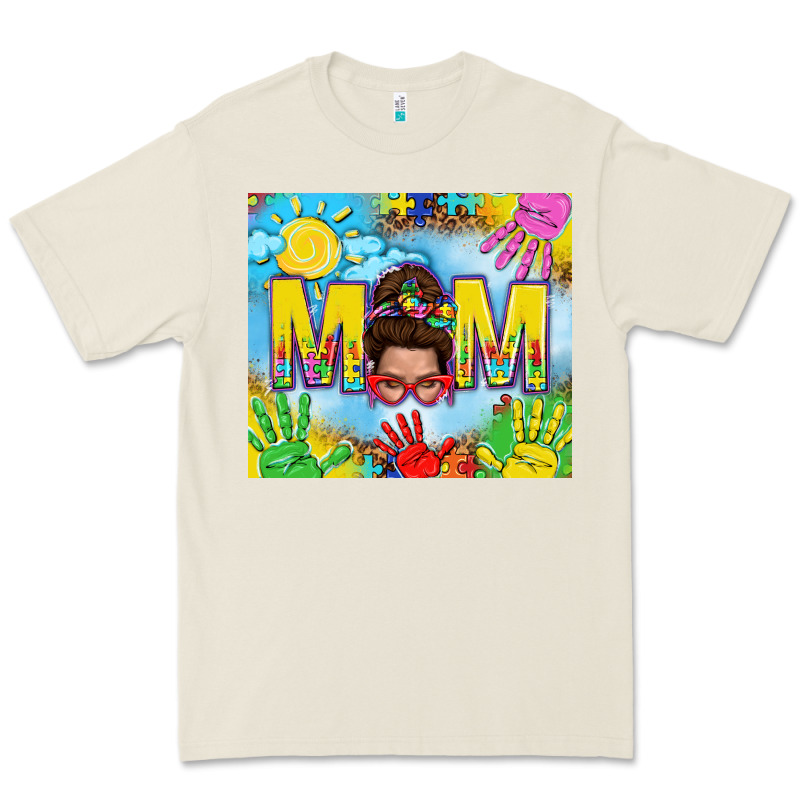 Messy Bun Autism Mom 20oz Skinny Tumbler Premium Tee by TumblerDesignByShophia | Teevron