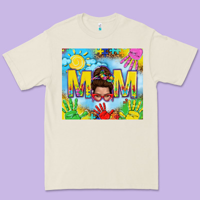 Messy Bun Autism Mom 20oz Skinny Tumbler Premium Tee Designed By Tumblerdesignbyshophia