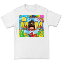 White Messy bun Autism mom 20oz skinny tumbler Premium Tee - TumblerDesignByShophia