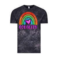 Cloud Black equality rainbow Vintage Tee - OliviaCreatesArt