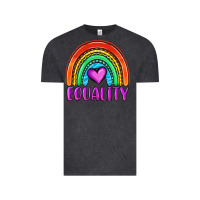 Vintage Black equality rainbow Vintage Tee - OliviaCreatesArt