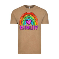 Vintage Coffee equality rainbow Vintage Tee - OliviaCreatesArt