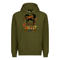 Army Green august girl Premium Hoodie - SublimationCraftShop