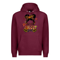 Burgundy august girl Premium Hoodie - SublimationCraftShop